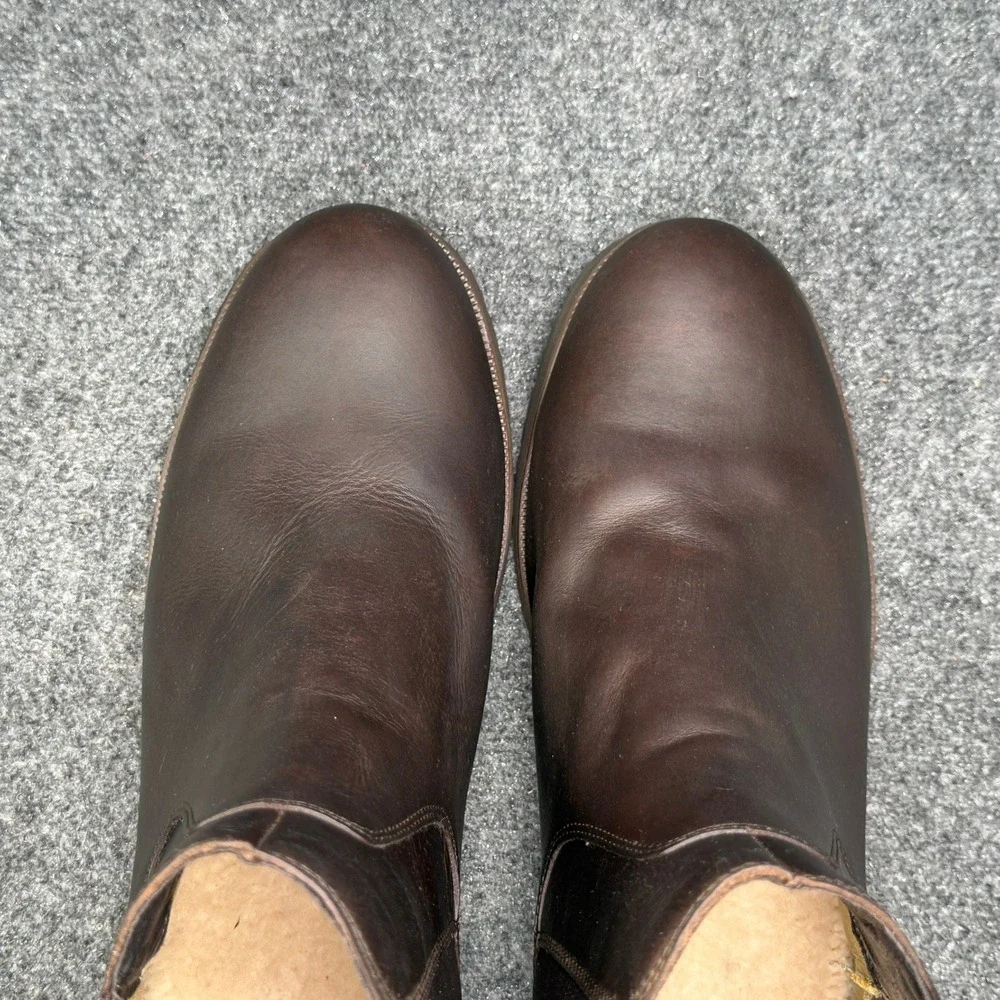 UGG Biltmore Chelsea Boots Men's 14 Brown Leather Pull On Classic Shoes